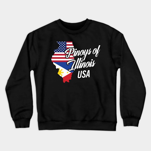 Filipinos of Illinois Design for Proud Fil-Ams Crewneck Sweatshirt by c1337s